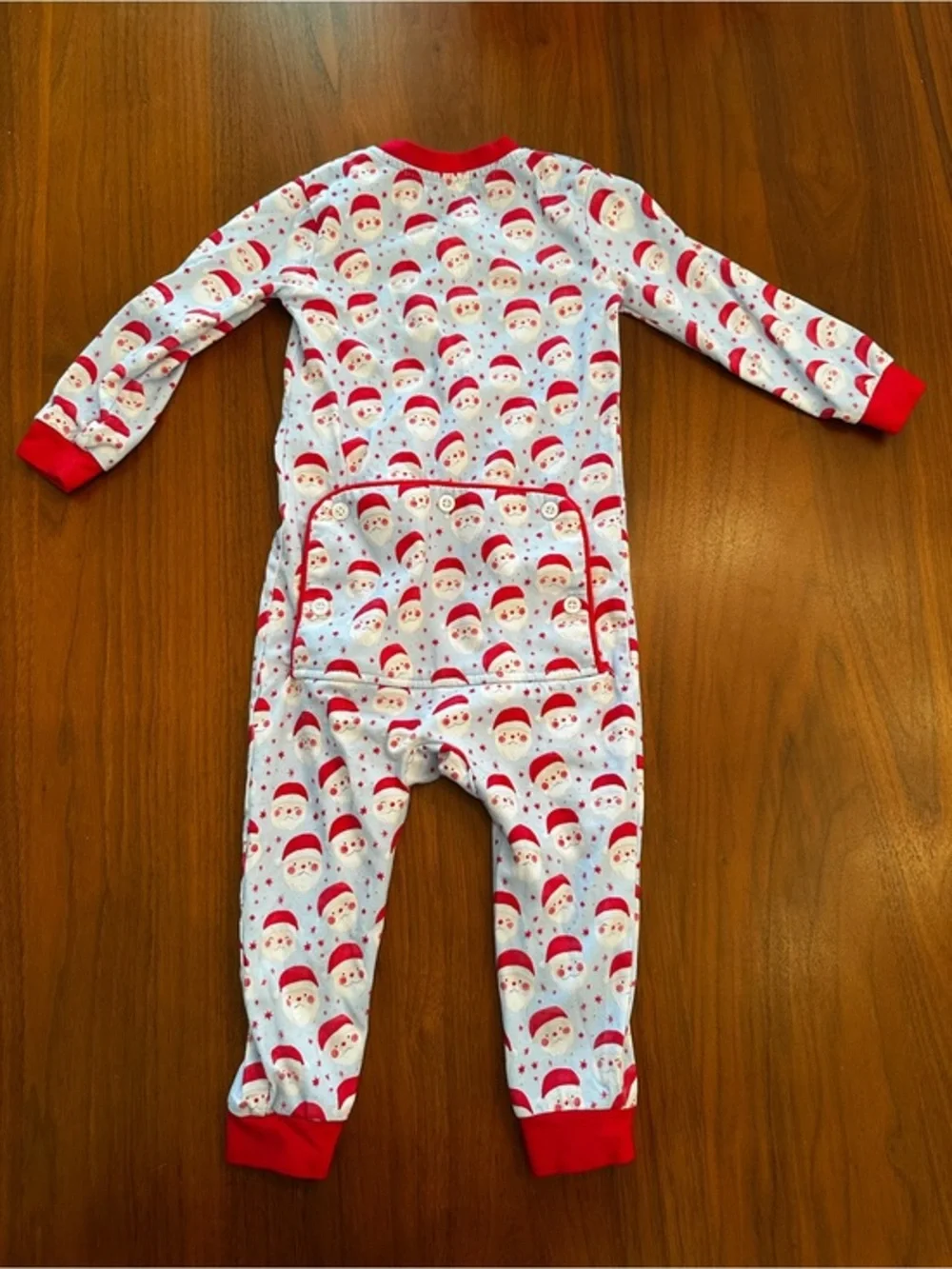 Cecil and Lou Santa Print Holiday Pajama One-Piece Boys size 18-24 months